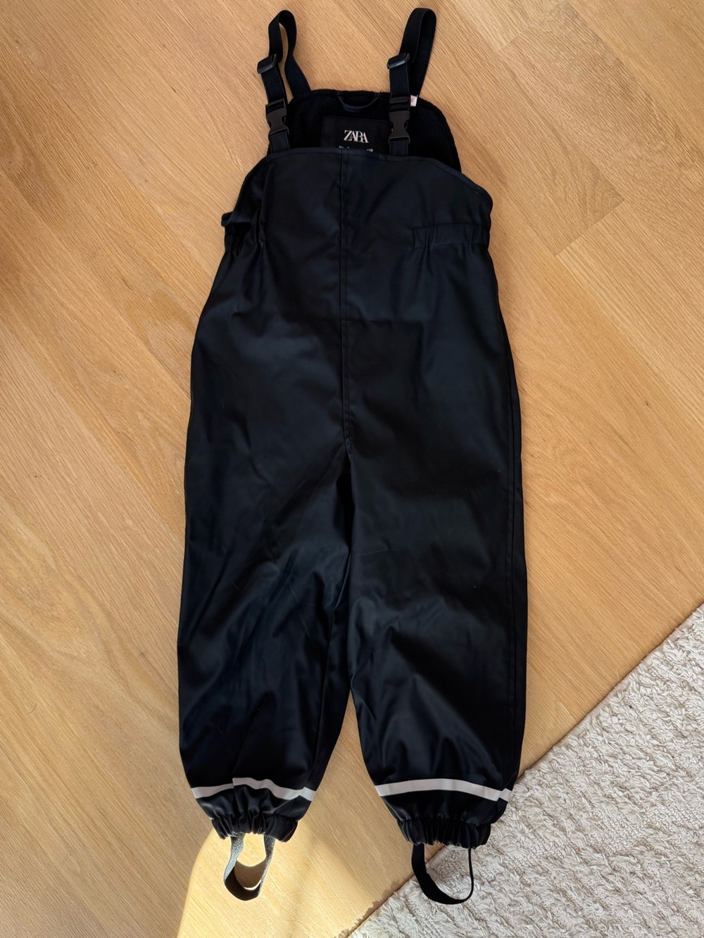 Zara Black Kids Waterproof Snow Overalls Size 5